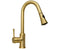 Arc Pediure Faucet - Brushed Gold Finish