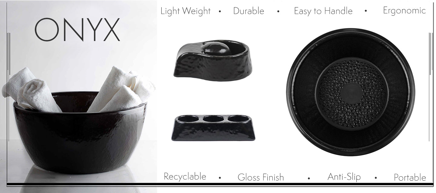 Onyx Resin Portable Pedicure Bowl