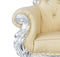 Queen Throne Chair with chrome finish painted frame