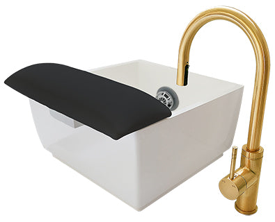 Tranquility Air Pedicure Sink - Gold Faucet