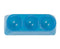 Mediterranean blue treatment dish top view