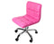Cookie pedicure stool in pink upholstery