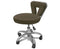 GS pedicure stool with truffle upholstery