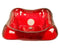 La Fleur pedicure sink in red glass