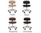 The M Pedicure Stool upholstery color options