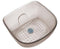 Gspa resin pedicure sink nickel