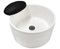 Posh Ceramic Pedi Sink - Black Footrest