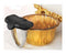 Queen padded footrest with gold pedicure bowl