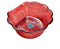 Scallop pedicure sink in ruby glass color
