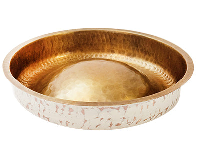 Solstice Copper Manicure Bowl - White & Sedona
