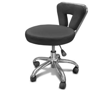 Pedicure Stools - GS Stool In Black Upholstery