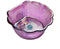 Scallop pedicure sink in amethyst glass color
