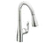 Arbor pedicure sink faucet with pullout spray