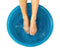 Mediterranean blue pedicure bowl with feet soaking