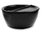 Onyx black resin footrest on pedicure bowl