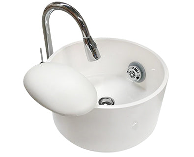 Posh Air Sink With Polished Chrome Faucet