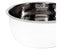 White stainless steel pedicure bowl rolled rim