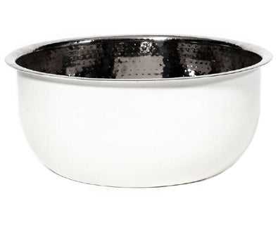 White Stainless Pedicure Bowl